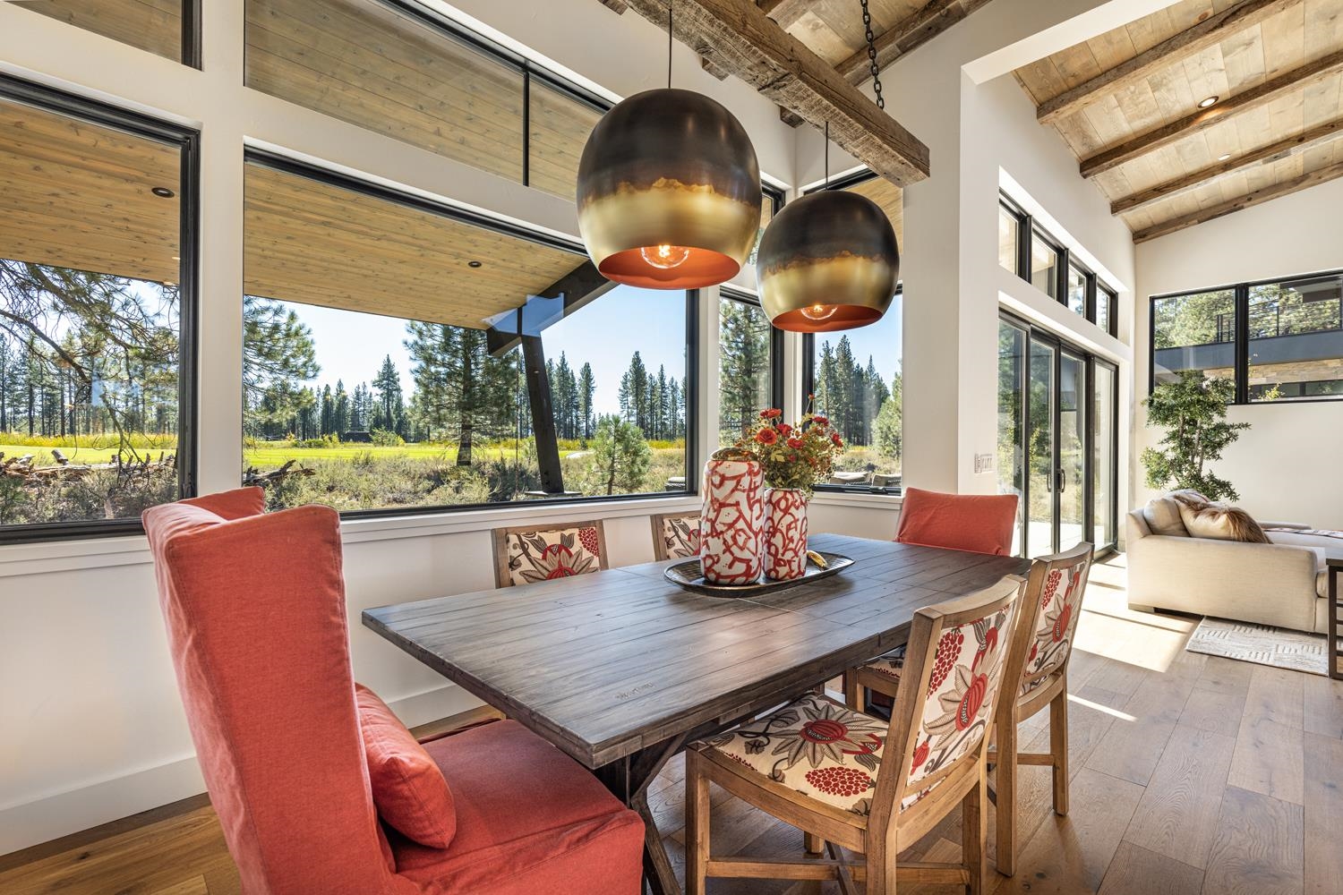11654 Henness Road Truckee, CA 96161 - Photo 5 of 21 a view of a dining room with furniture window and outside view