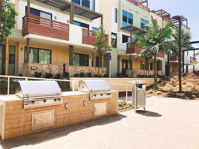 a view of a building with outdoor space