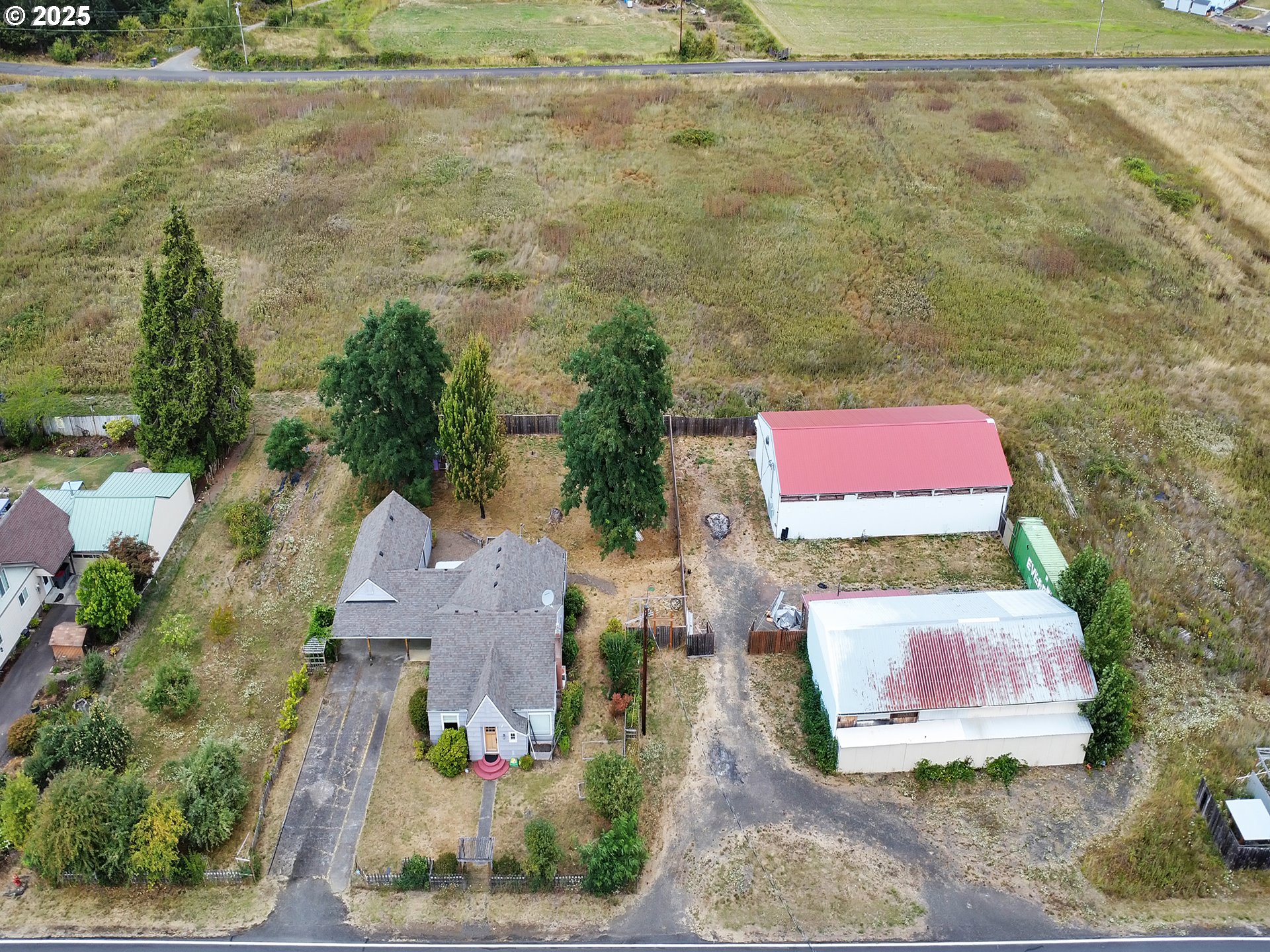 38280 Southwest Fort Hill Road Willamina, OR 97396 - Photo 23 of 31 an aerial view of a house with a yard