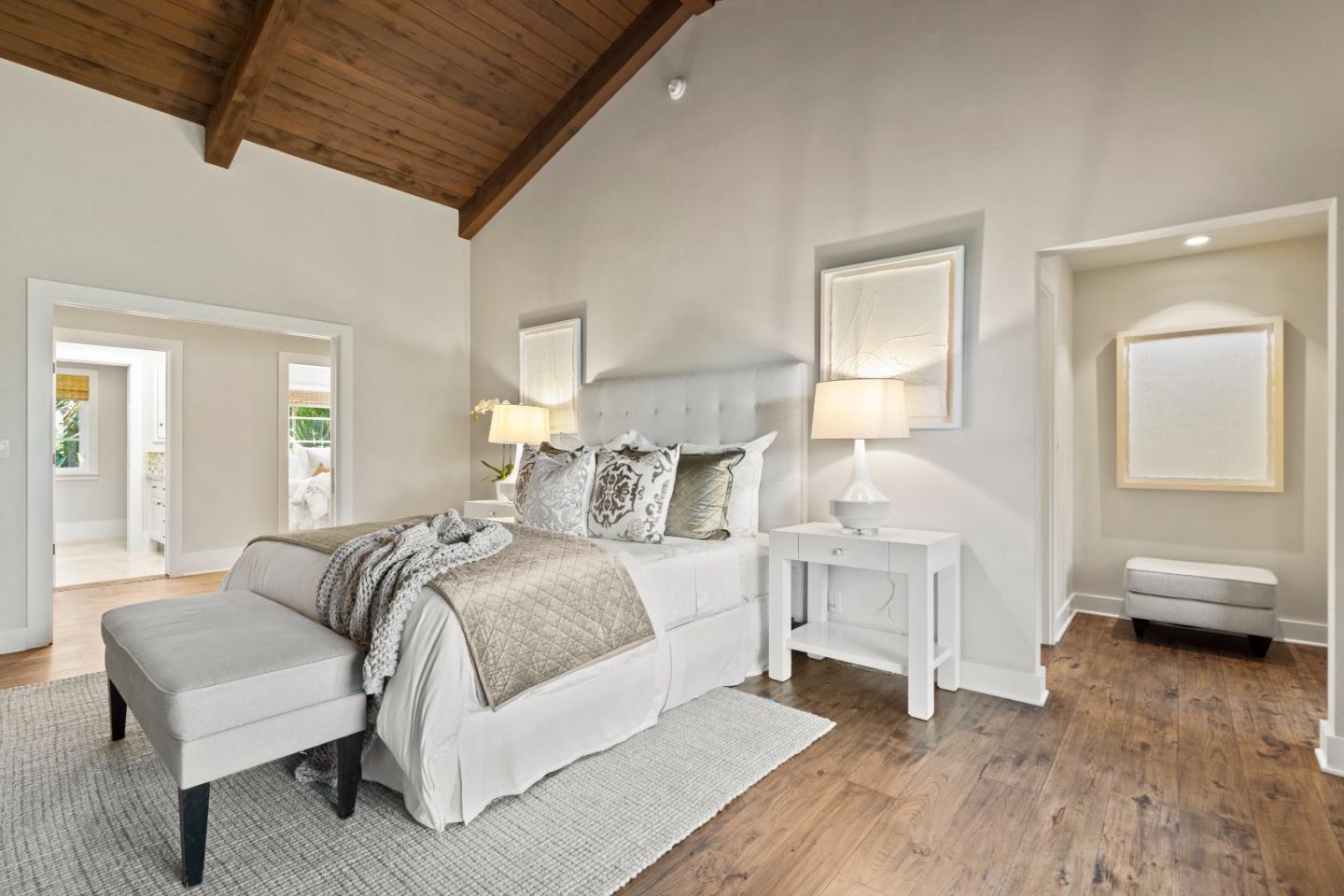 1056 Cascade Drive Menlo Park, CA 94025 - Photo 16 of 32 a bedroom with a bed and a couch