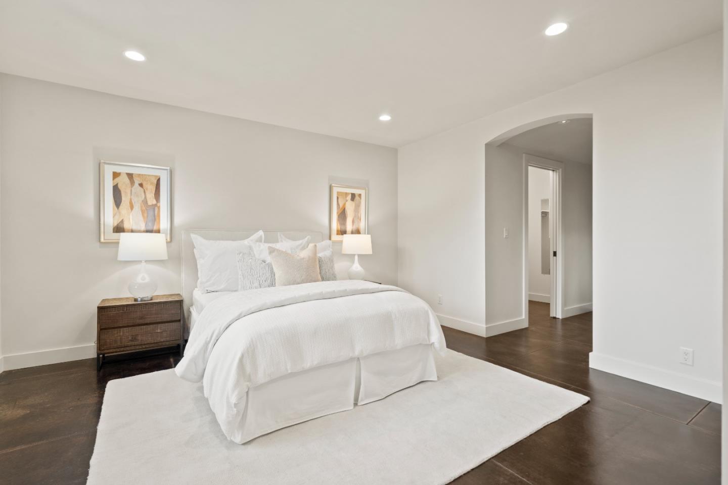 1056 Cascade Drive Menlo Park, CA 94025 - Photo 20 of 32 a bedroom with a bed and a night stand