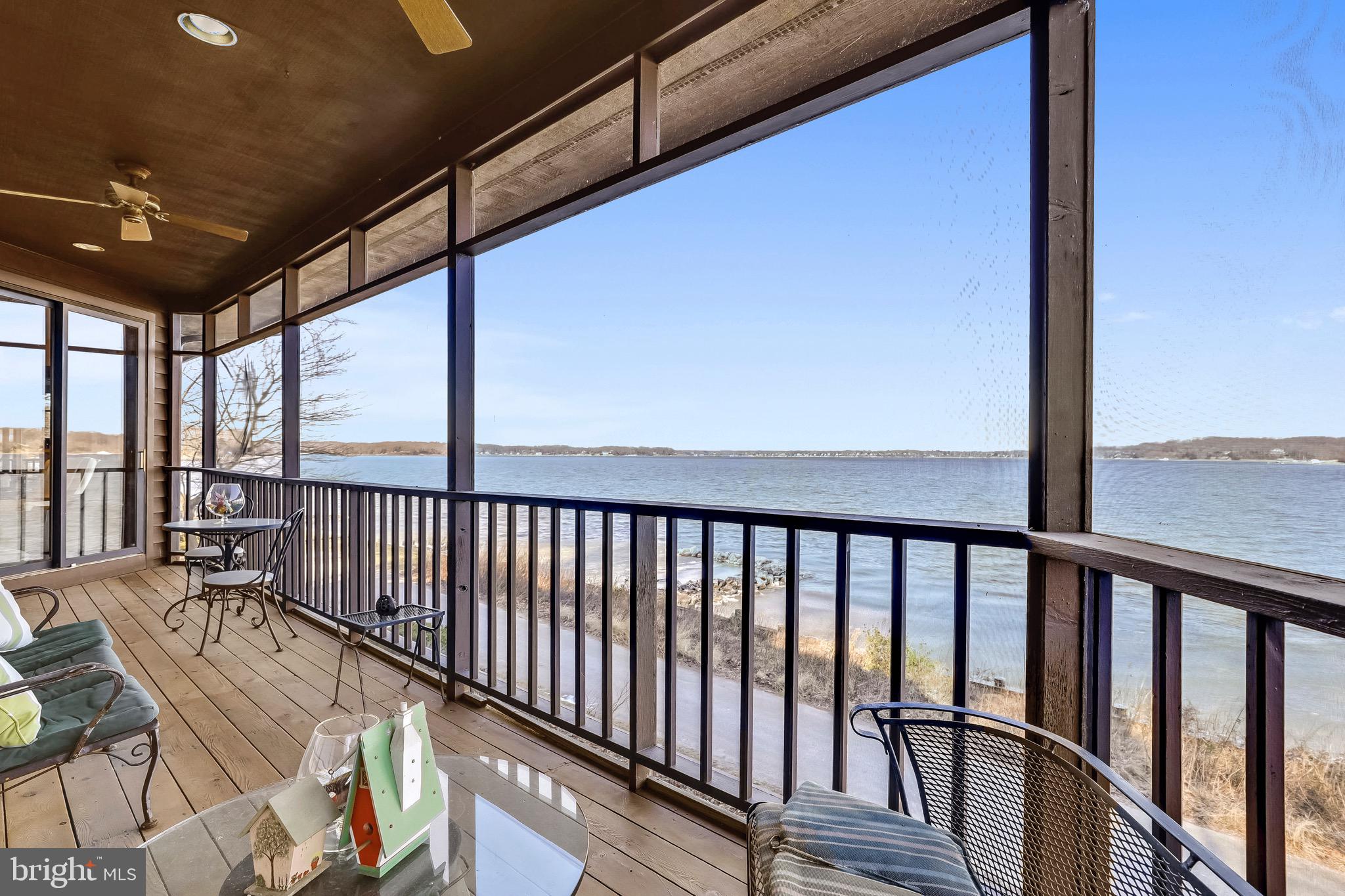 3 Beach Road Annapolis, MD 21405 - Photo 16 of 55 Screened Porch with Views