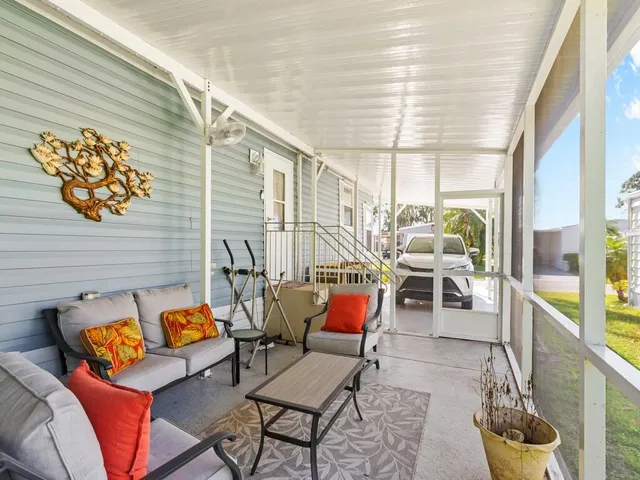 a outdoor living space with patio furniture