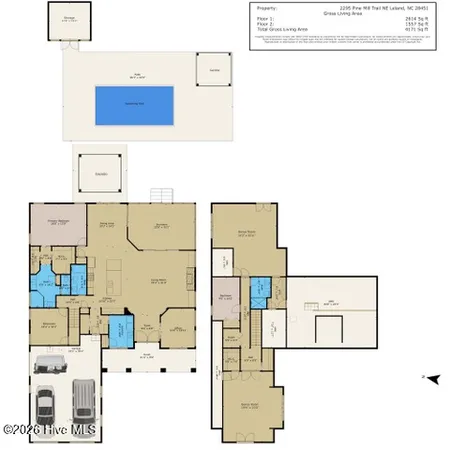 $1,155,000 | 2295 Pine Mill Trail Northeast, Leland, NC 28451