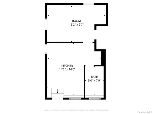 a picture of a wall with a close up of a mirror