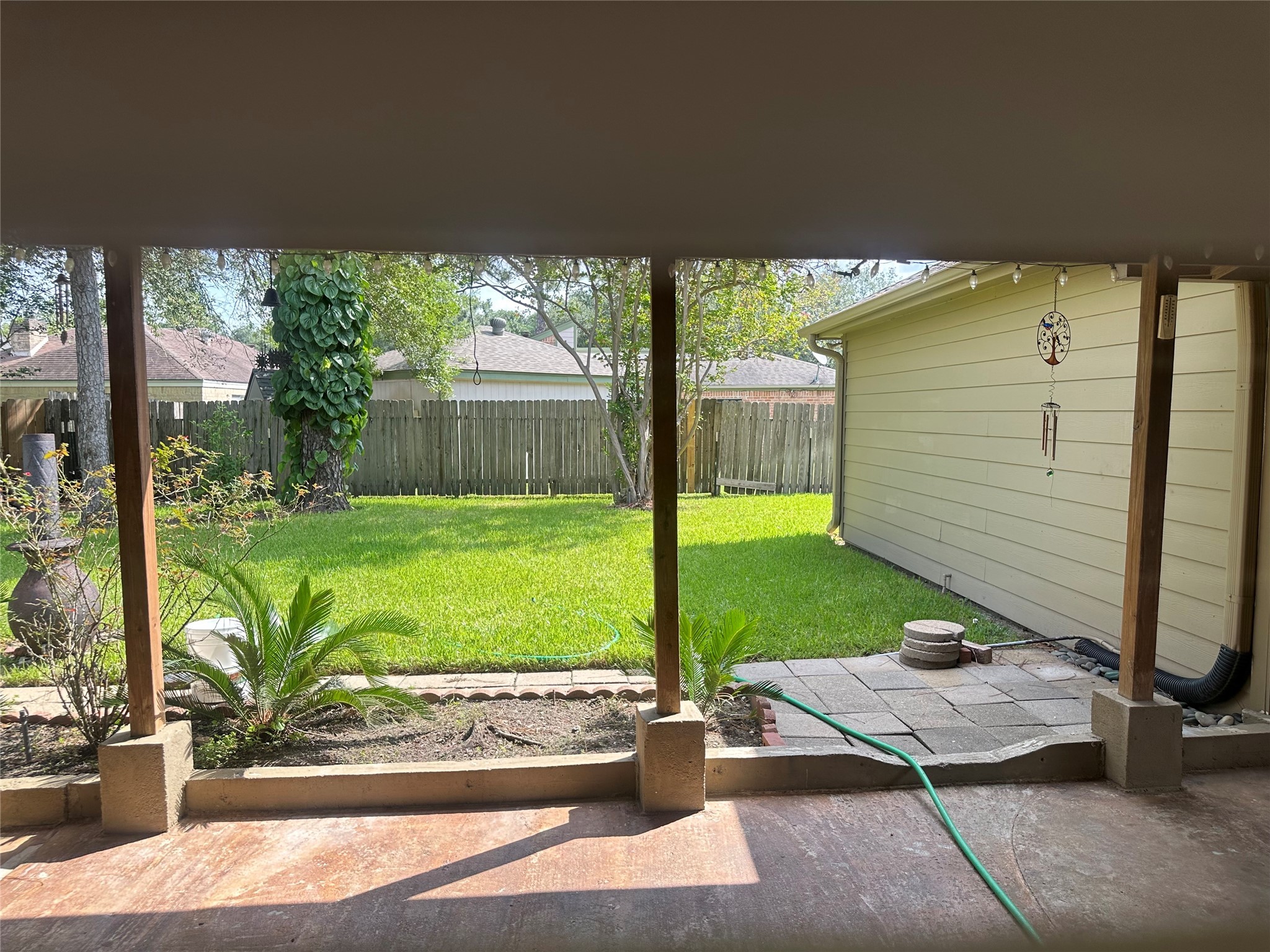 17722 Sorrell Ridge Drive Spring, TX 77388 - Photo 15 of 37 a view of a porch with furniture and garden