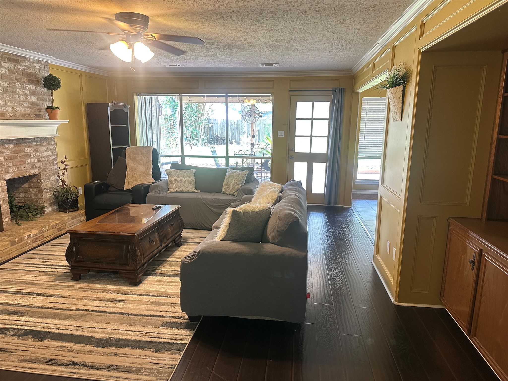 17722 Sorrell Ridge Drive Spring, TX 77388 - Photo 31 of 37 a living room with furniture and a fireplace