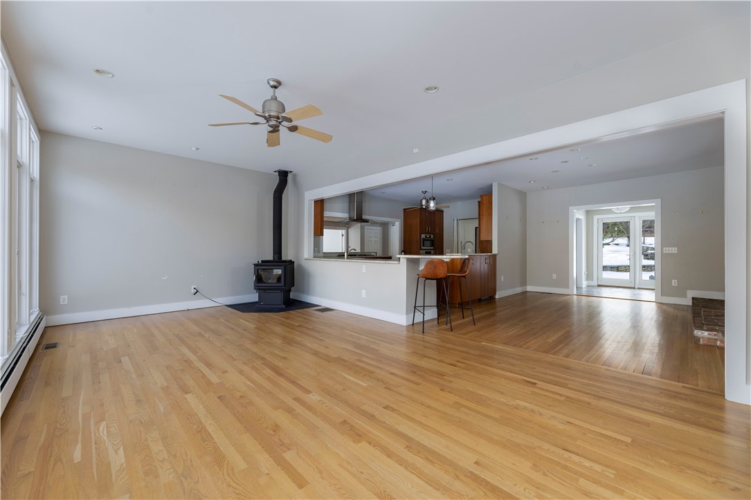 80 Browns Corner Road West Greenwich, RI 02817 - Photo 15 of 47 Living area with wood burning stove