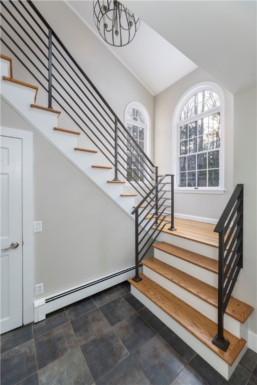 80 Browns Corner Road West Greenwich, RI 02817 - Photo 29 of 47 stairway connecting 1st & 2nd floor