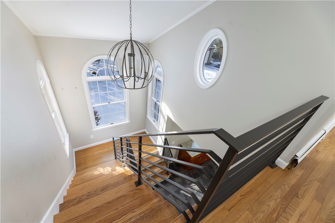 80 Browns Corner Road West Greenwich, RI 02817 - Photo 30 of 47 stairway connecting 1st & 2nd floor