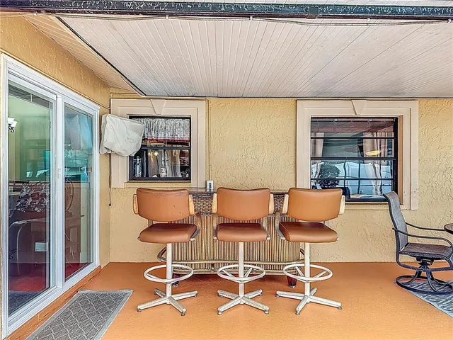 a outdoor view with a sitting space