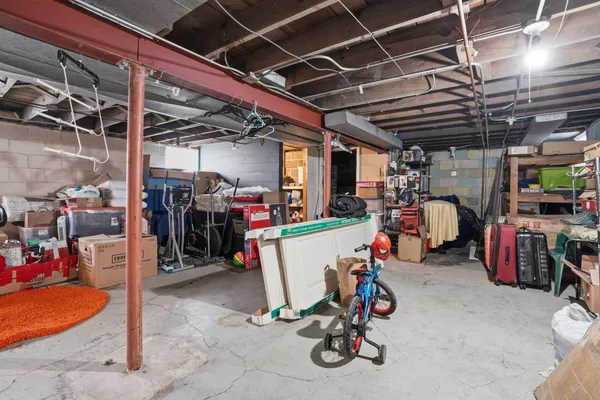 a view of storage and utility room