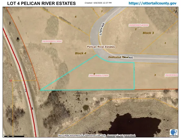 $35,500 | Lot 4-blk 179th Avenue, Fergus Falls, MN 56537
