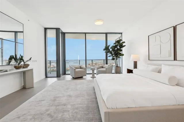 a view of a city with tall buildings