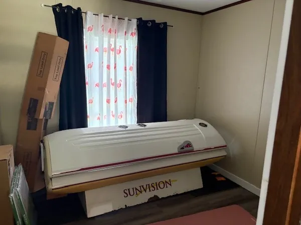 a close view of closet