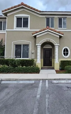 a front view of a house