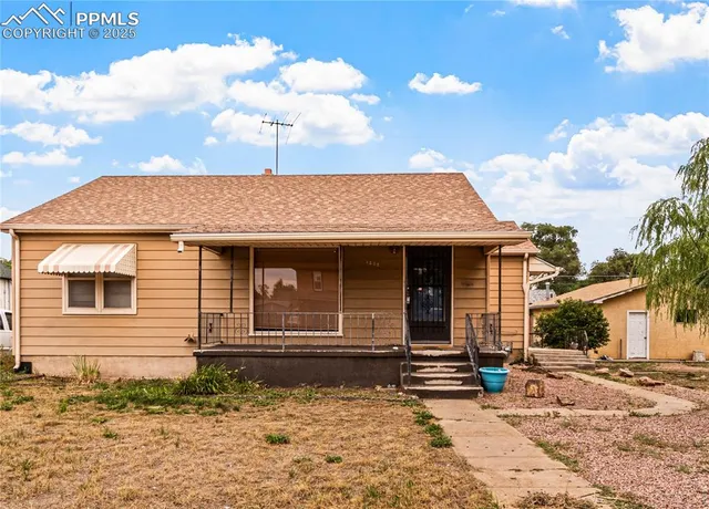 a front view of a house