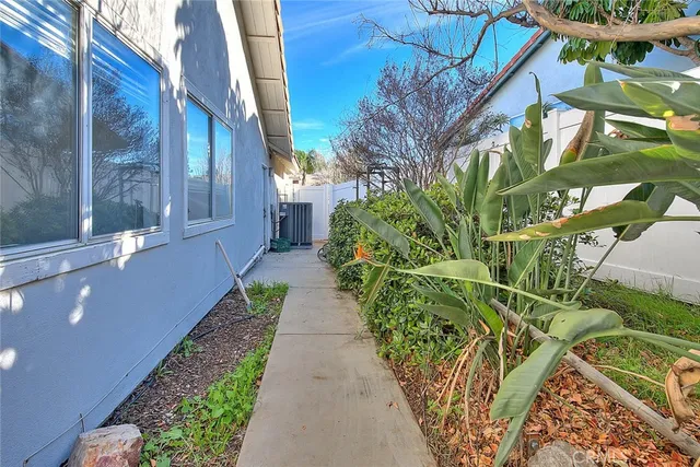 a view of a bird door of the house