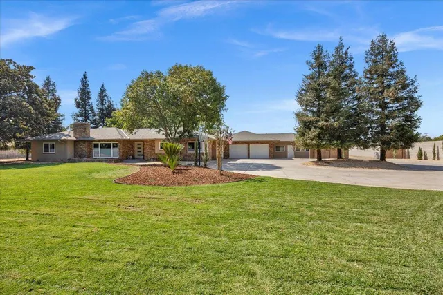 a view of a house with a patio