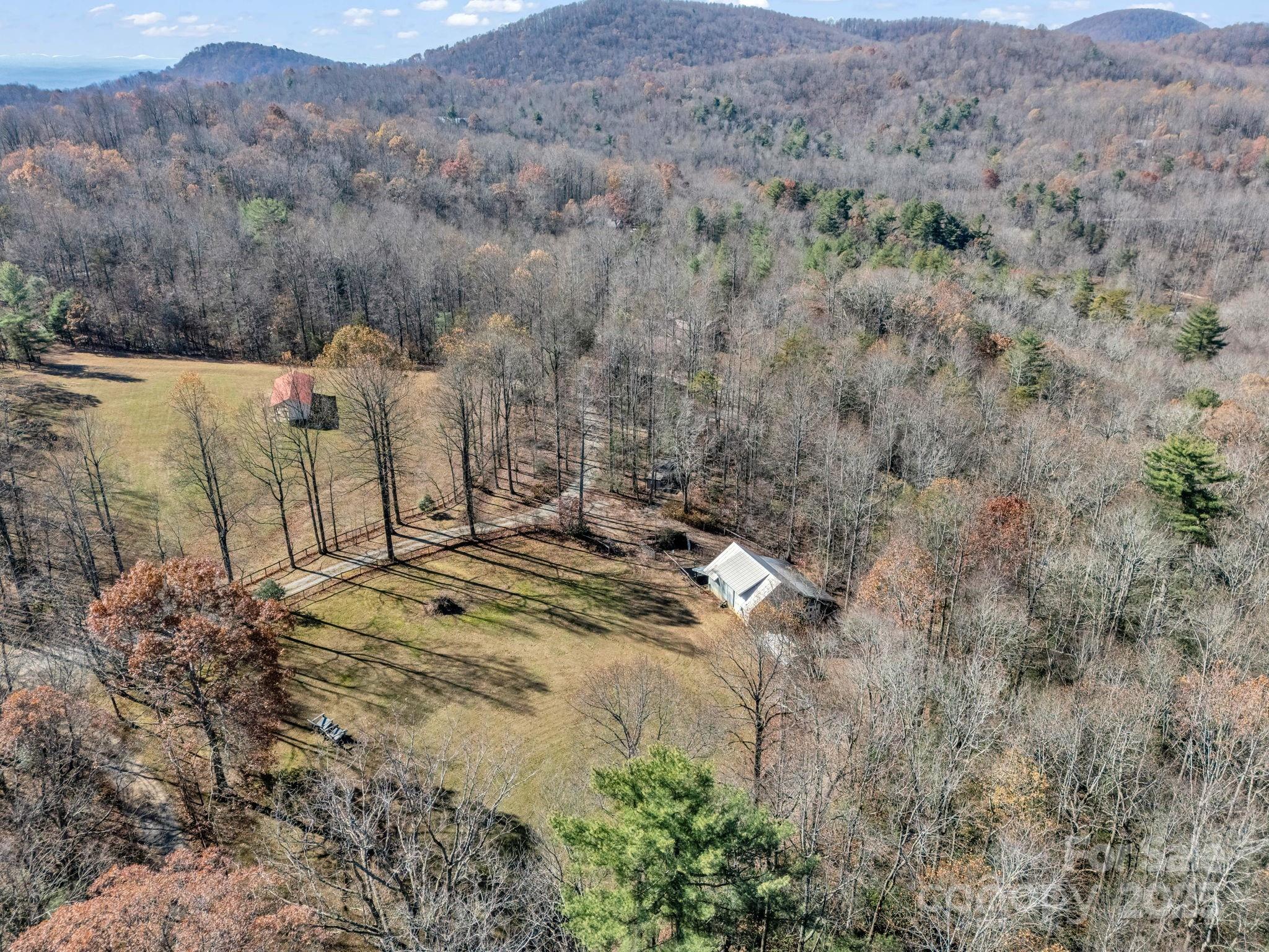765 Higher Path Drive Saluda, NC 28773 - Photo 33 of 43 a view of a dry field with trees in the background