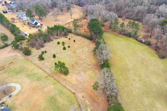 a view of swimming pool with large trees