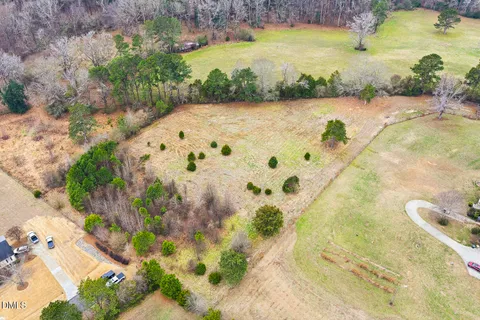 a view of a lake with a big yard