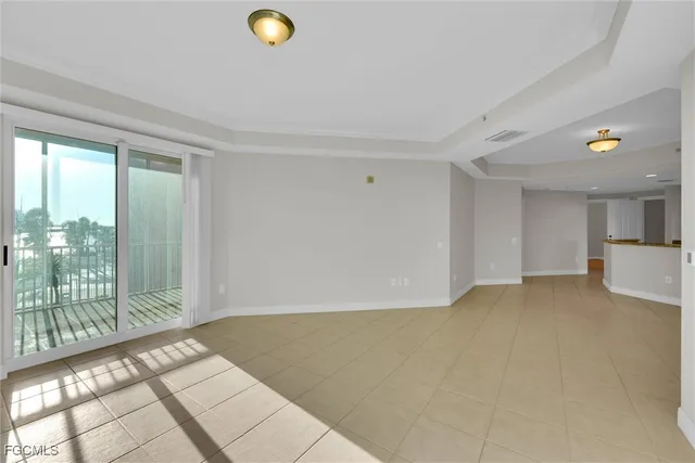 a view of a room with a fireplace