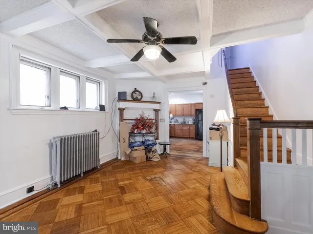 a room with furniture