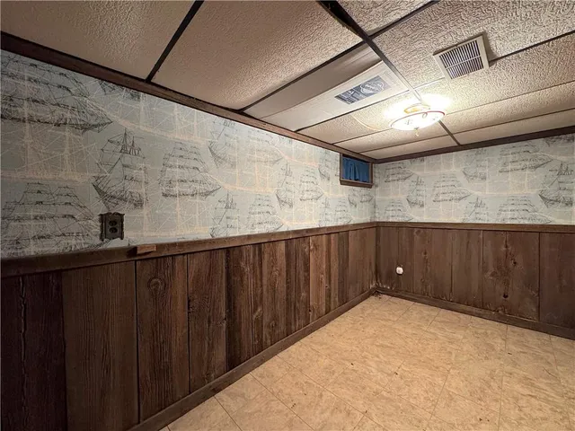 a road view with tall trees