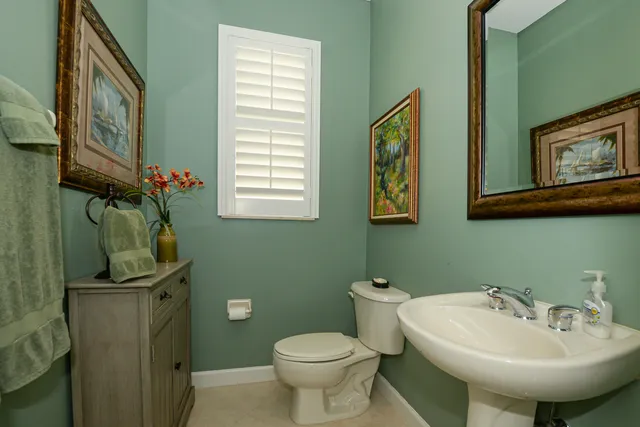 a garden view with a seating space