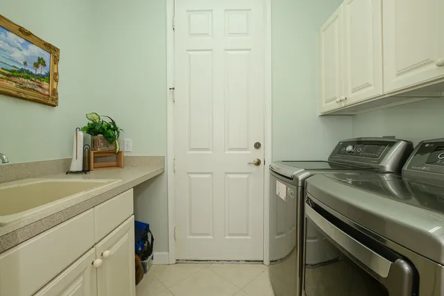 a view of a trees in front of a house
