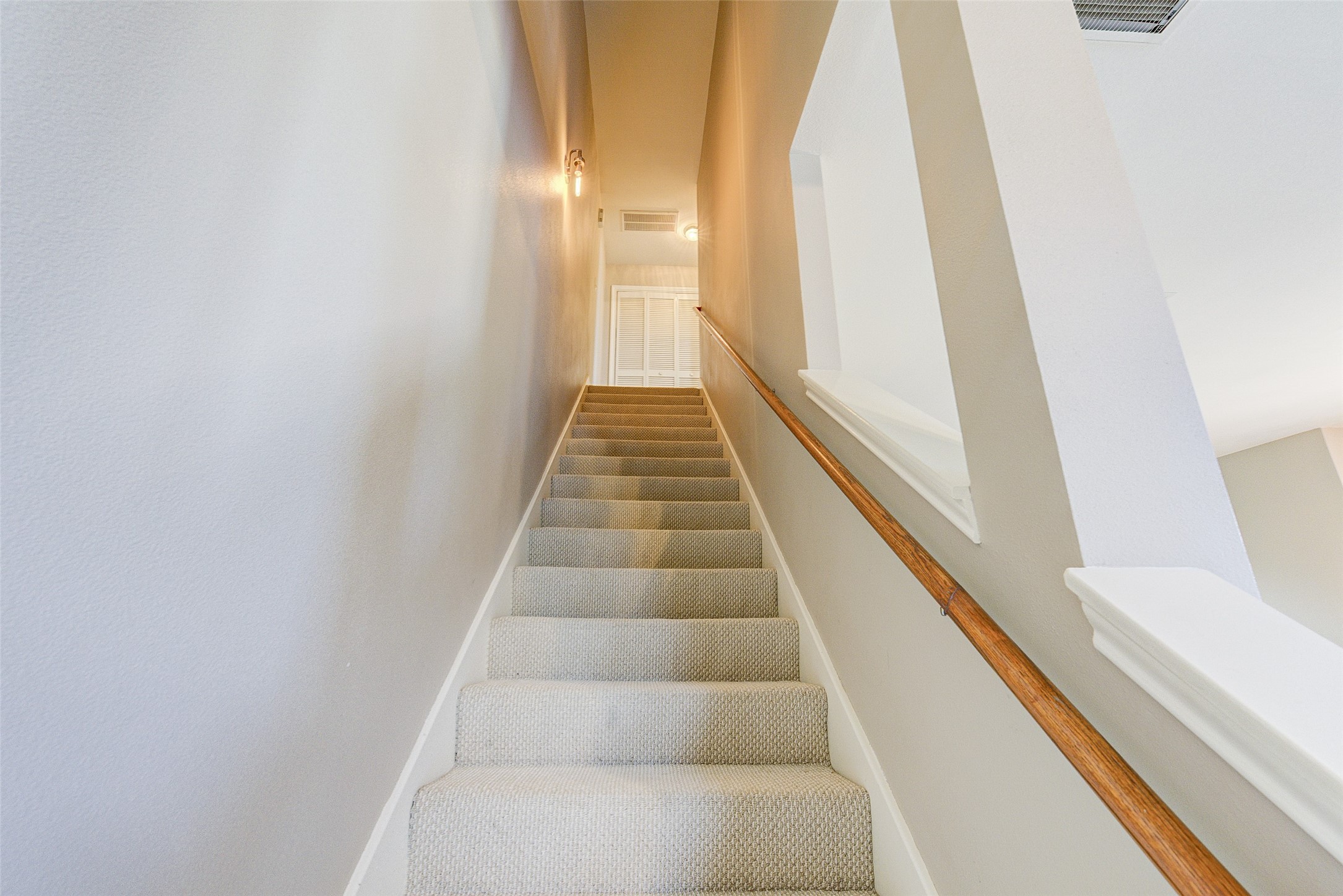3129 Dallas Street Houston, TX 77003 - Photo 17 of 24 a view of staircase with white walls