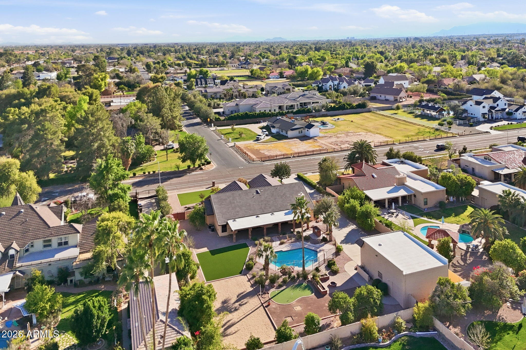 602 East Carver Road Tempe, AZ 85284 - Photo 75 of 85 an aerial view of residential houses with outdoor space