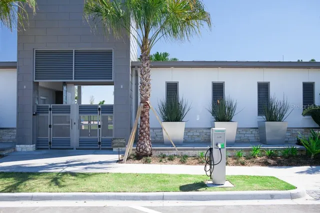 a house view with a garden space