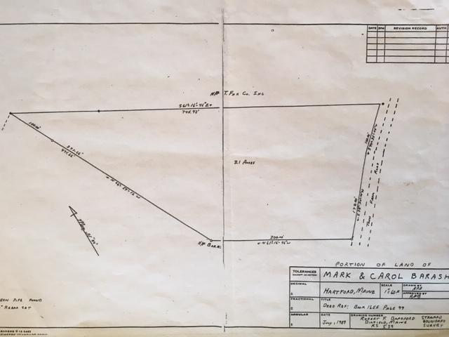 260 Town Farm Road Hartford, ME 04220 - Photo 5 of 5 TFR Survey Map