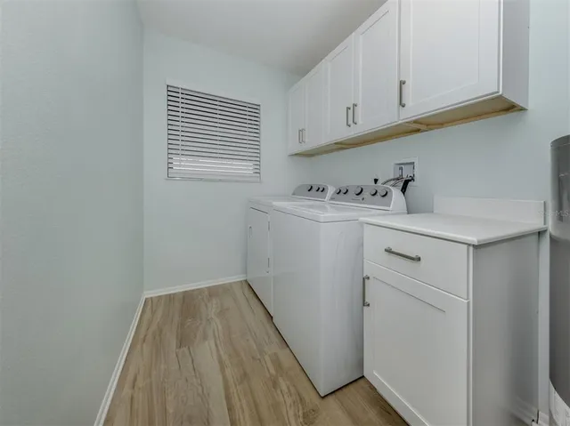 a room with storage and utility