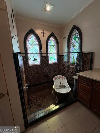a bathroom with a sink