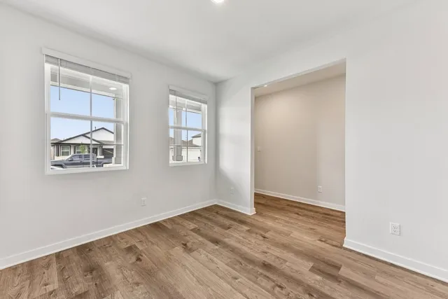 a view of a building with a street