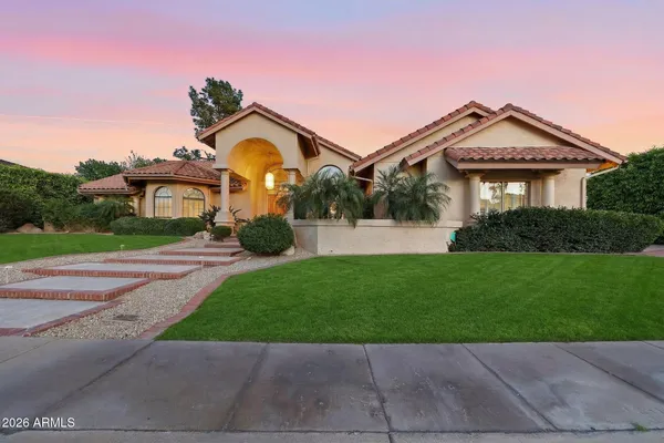a view of outdoor space yard and front view of a house