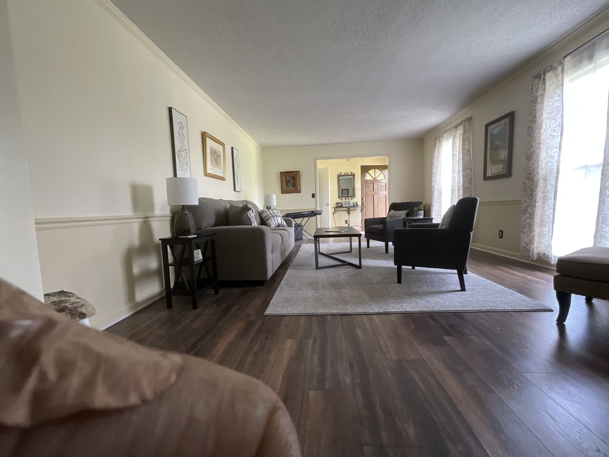 5247 Stacy Springs Road Springfield, TN 37172 - Photo 3 of 29 a living room with furniture and a wooden floor