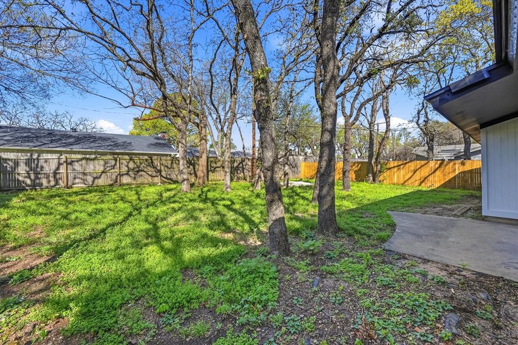 2804 Bent Tree Lane Arlington, TX 76016 - Photo 29 of 32 a view of backyard with tree
