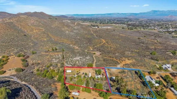 a view of a city with mountain