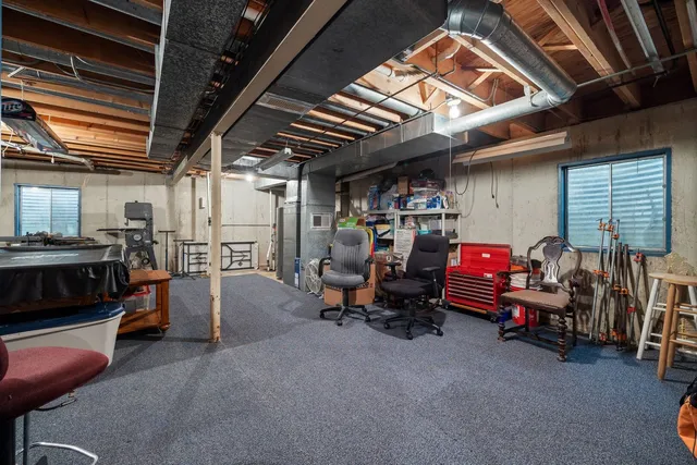 a view of storage and utility room