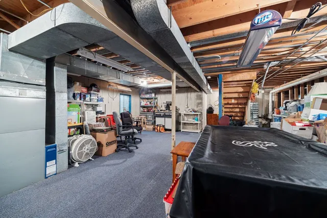 a view of a storage in a room