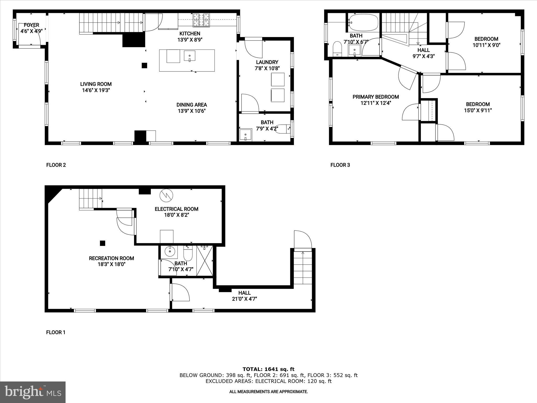 614 Stamford Road Baltimore, MD 21229 - Photo 43 of 48 all_floors_614_stamford_road_baltimore_with_dim