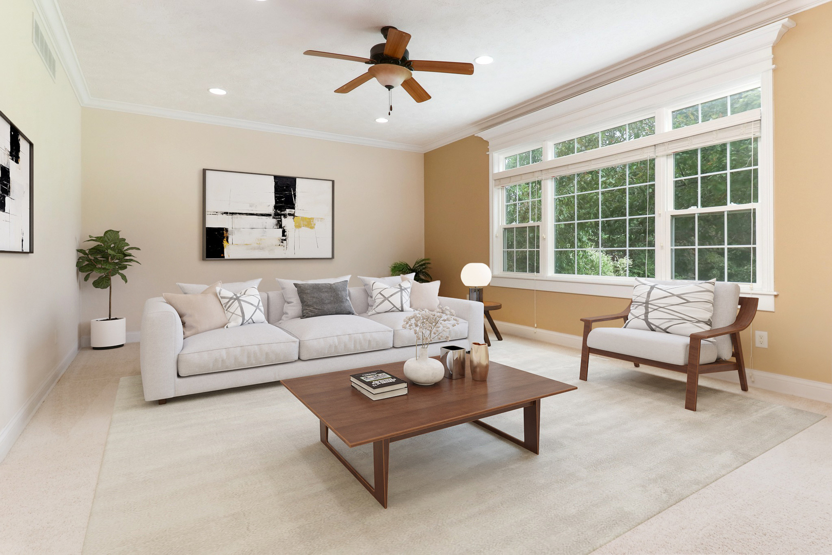 69 Brookstone Circle Bloomington, IL 61704 - Photo 13 of 63 a living room with furniture and a large window