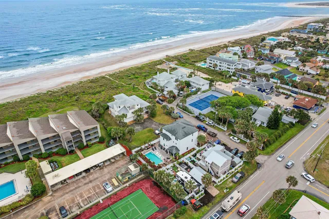 a view of an ocean and beach