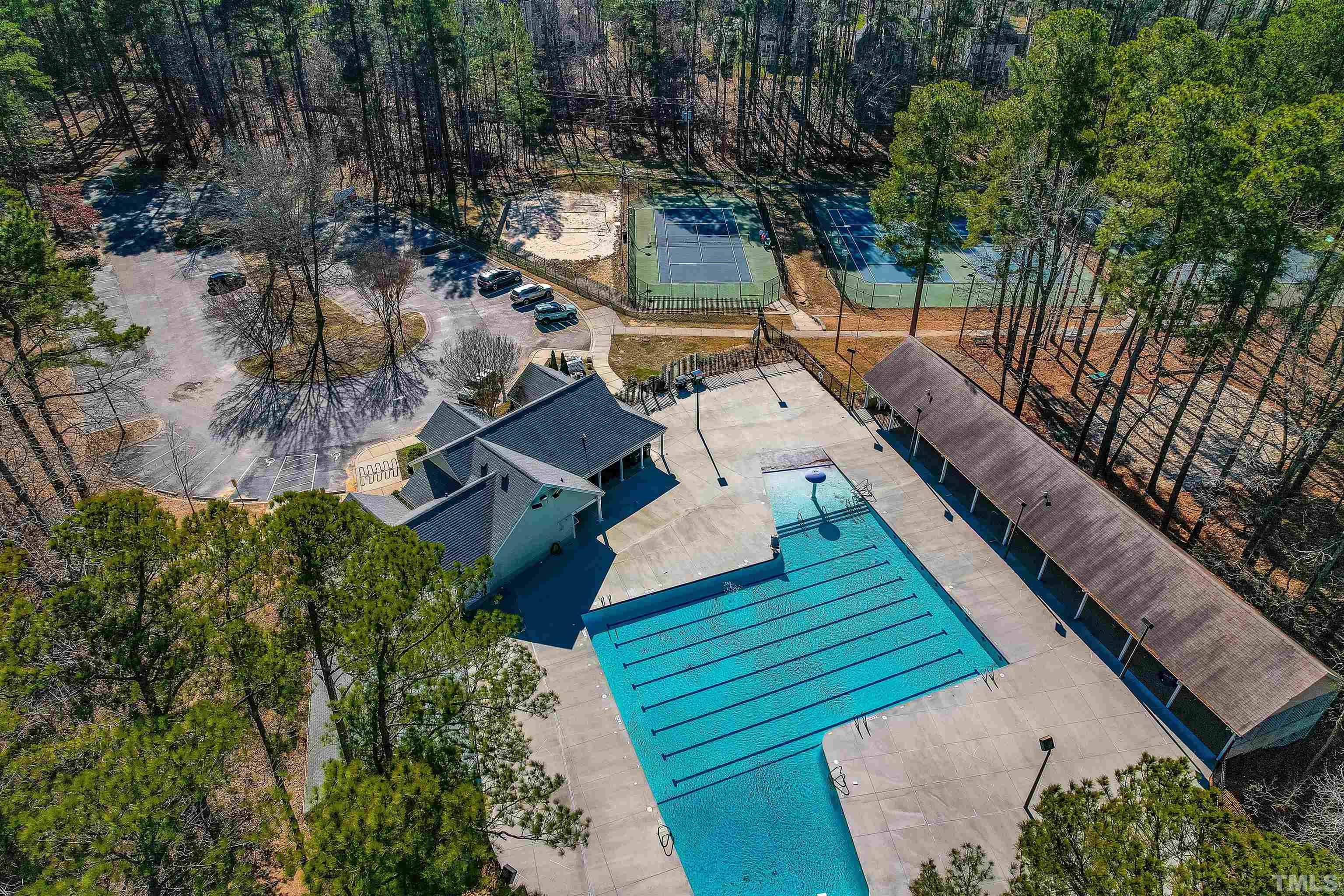 11801 Fairlie Place Raleigh, NC 27613 - Photo 26 of 32 an aerial view of a house with a yard