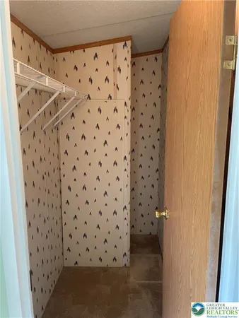 a bathroom with a shower curtain