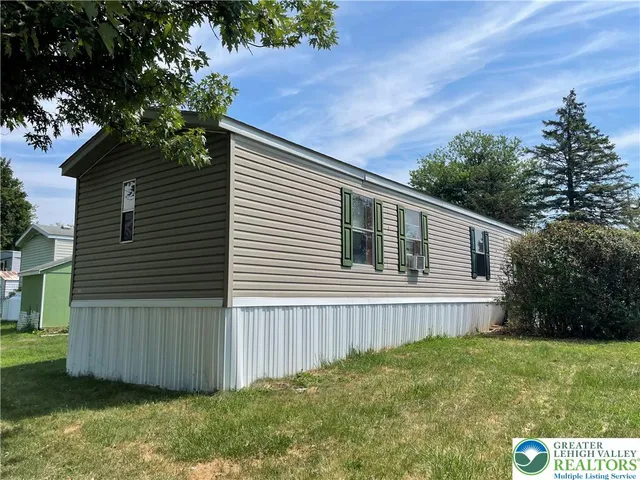 a view of backyard with potted plants and large tree